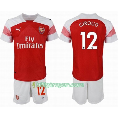 Billige Fotballdrakter Arsenal GIROUD 12 Barn Hjemmedraktsett 2018/19 Kortermet